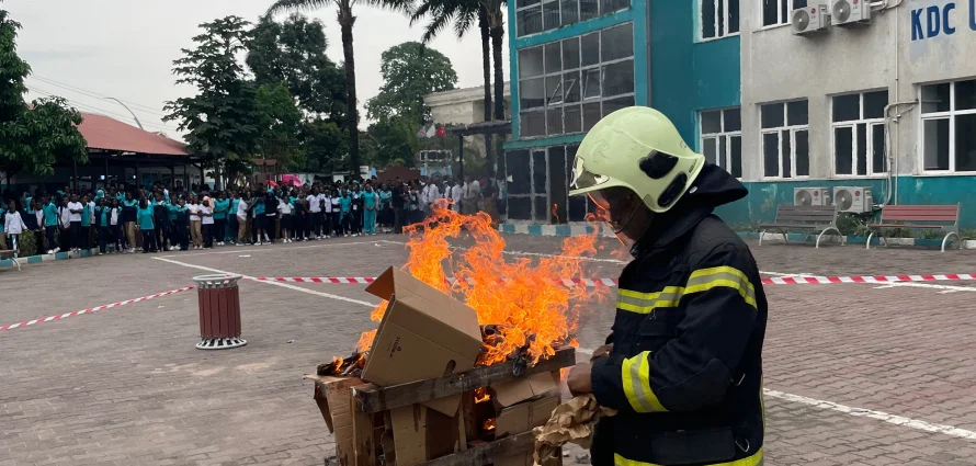 Simulation d’incendie à l’École Internationale Maarif en RDC