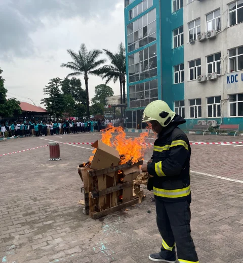 Simulation d’incendie à l’École Internationale Maarif en RDC